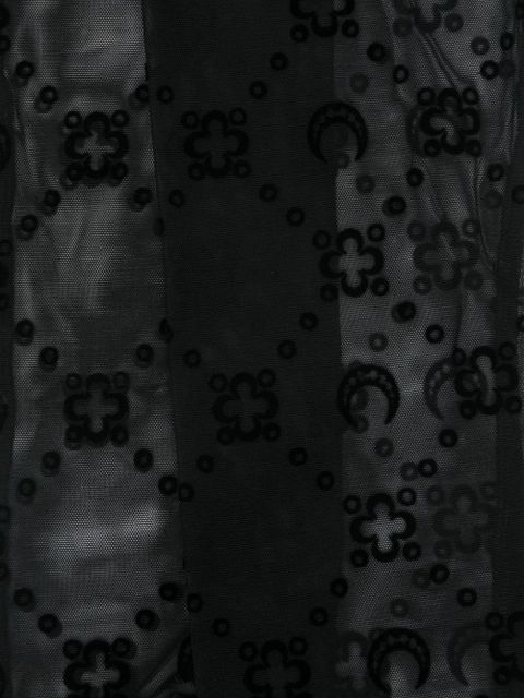 Marine Serre moonogram-mesh socks - Black - zdjęcie produktu nr 2