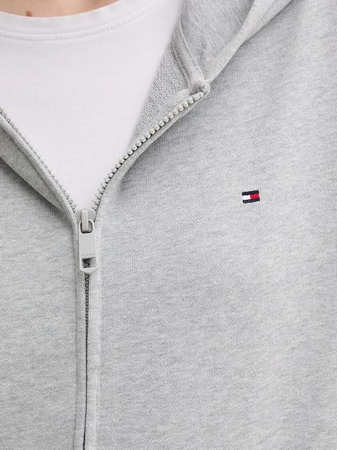 Tommy Hilfiger bluza damska kolor szary z kapturem gładka UW0UW05772