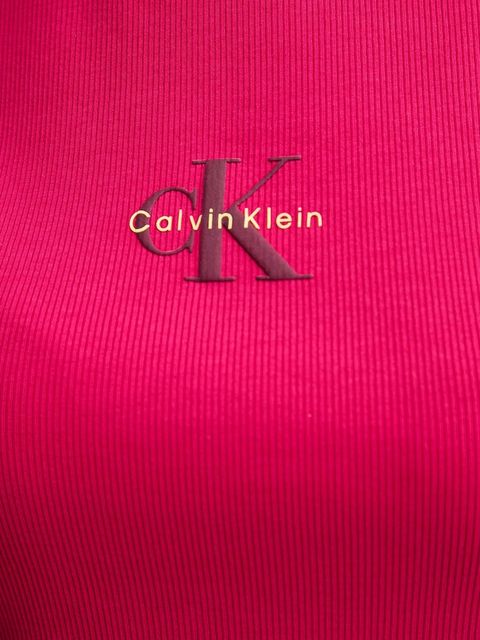 Calvin Klein Jeans t-shirt damski kolor różowy LV047AB802