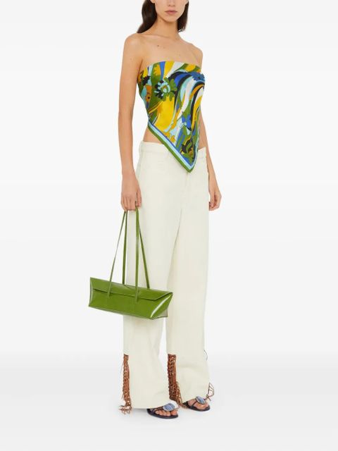 Christopher Esber floral-print silk scarf - Blue - zdjęcie produktu nr 2