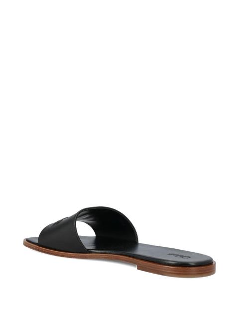 Chloé logo-embellishment flat sandals - Black - zdjęcie produktu nr 2
