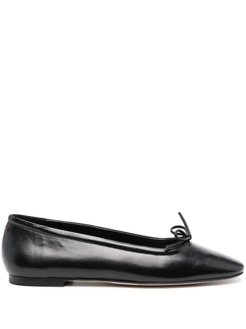 Aeyde Delfina leather ballerina shoes - Black - zdjęcie produktu nr 1