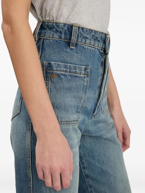 Victoria Beckham Alina patch-pocket jeans - Blue