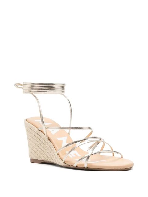 Manebi metallic strappy wedge sandals - Gold - zdjęcie produktu nr 2