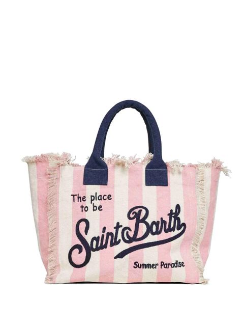 MC2 Saint Barth regular Vanity vertical-stripes tote bag - Pink - zdjęcie produktu nr 1