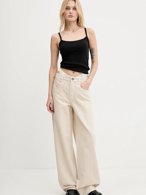 Miss Sixty jeansy damskie kolor beżowy 6S2JJ02100 - zdjęcie produktu nr 2