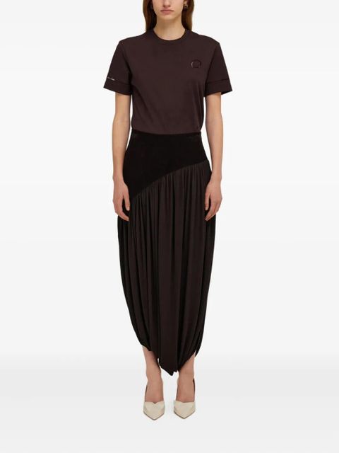 Ferragamo stretch draped skirt - Brown