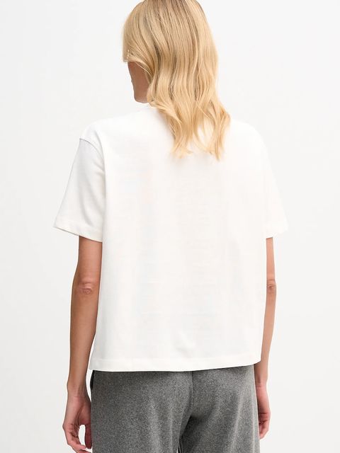 Tommy Hilfiger t-shirt bawełniany damski kolor beżowy WW0WW47819 - zdjęcie produktu nr 2