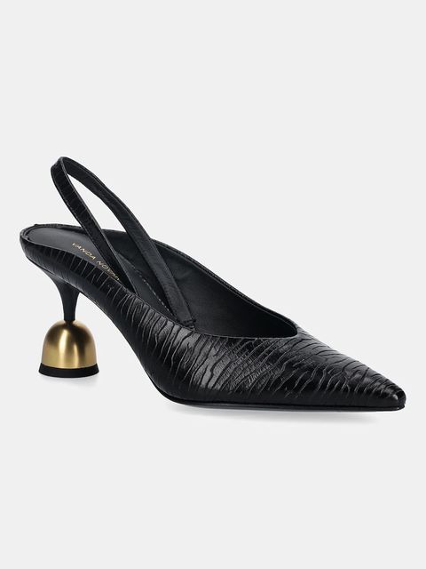 Vanda Novak szpilki skórzane Lucy kolor czarny Lucy