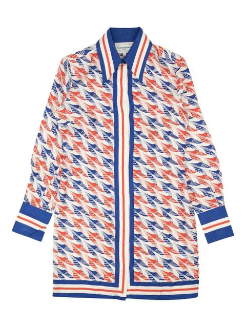 Casablanca houndstooth-print shirt - Red - zdjęcie produktu nr 1