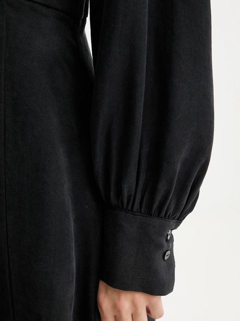 Answear.LAB sukienka kolor czarny mini rozkloszowana