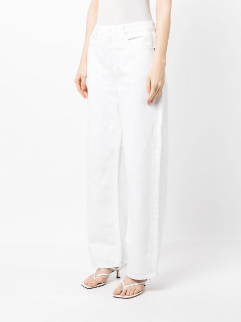AGOLDE organic-cotton wide-leg trousers - White