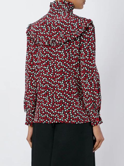 Saint Laurent suit of cards printed shirt - Multicolour