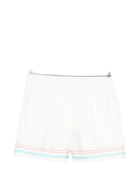 Casablanca striped-trim shorts - White - zdjęcie produktu nr 1