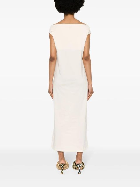LouLou de Saison Martial cotton midi dress - Neutrals