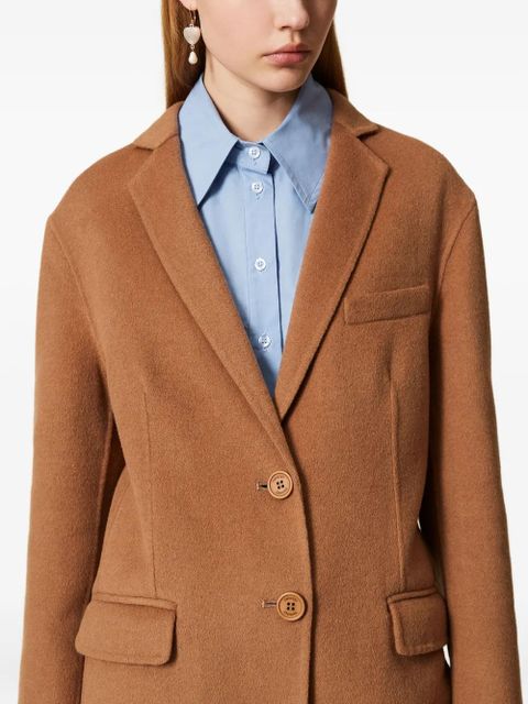 TWINSET single-breasted wool coat - Brown