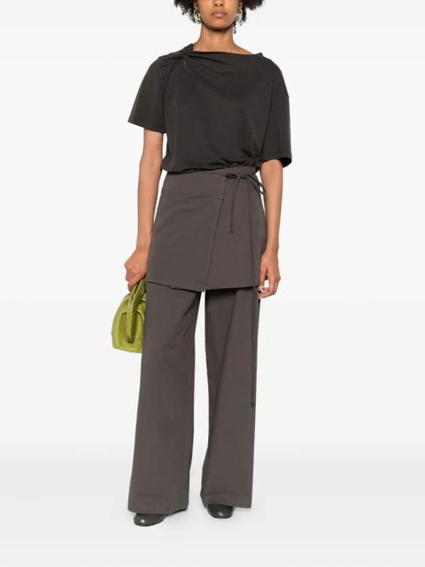 Eleh knotted-shoulder top - Grey - zdjęcie produktu nr 2