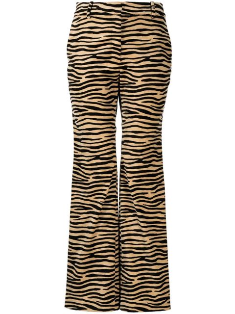 Rabanne tiger-print straight-leg trousers - Multicolour - zdjęcie produktu nr 1
