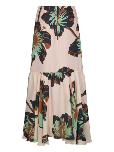 Johanna Ortiz Buena Vista floral maxi skirt - Neutrals