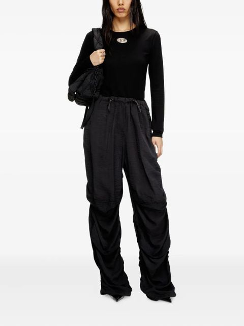 Diesel T-Uncutie cut-out detail long-sleeve top - Black