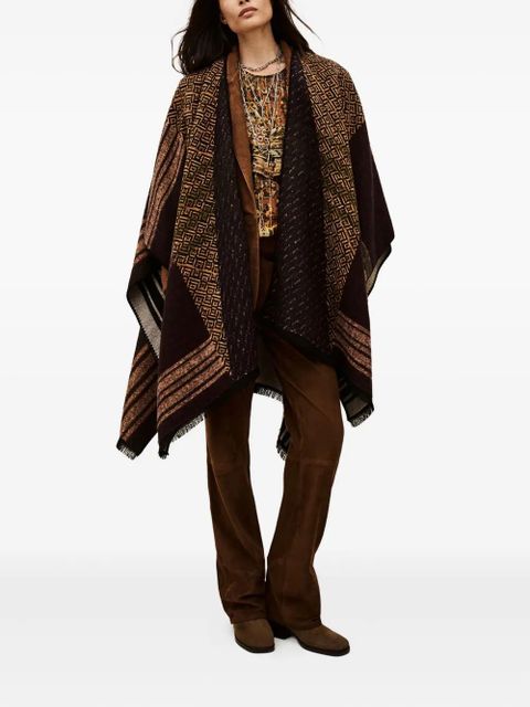 Ba&Sh Panama striped cape - Green - zdjęcie produktu nr 2