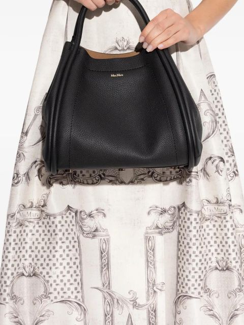 Max Mara Marines leather tote bag - Black - zdjęcie produktu nr 2