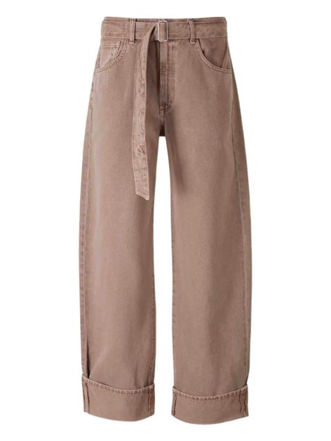 AGOLDE wide-leg cuffed jeans - Brown - zdjęcie produktu nr 1