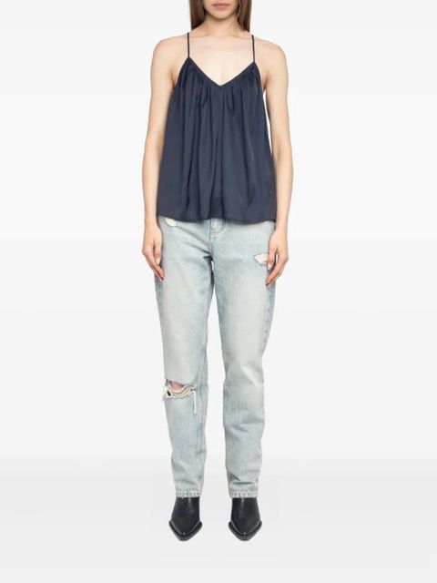 Zadig&Voltaire Cym satin top - Blue - zdjęcie produktu nr 2