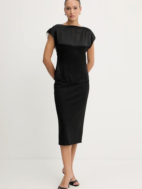 BOSS spódnica kolor czarny midi ołówkowa 50541985 - zdjęcie produktu nr 2