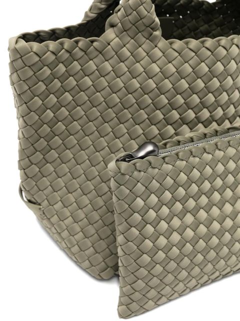 NAGHEDI small St. Barths woven tote bag - Green