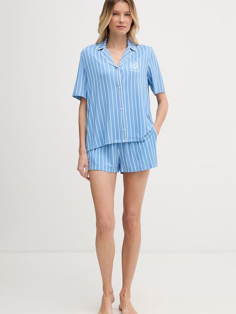 Karl Lagerfeld piżama dwuczęściowa damska z wiskozą HOTEL KARL - zdjęcie produktu nr 1