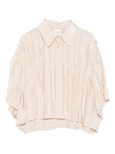 Alysi origami-pleated shirt - Neutrals - zdjęcie produktu nr 1