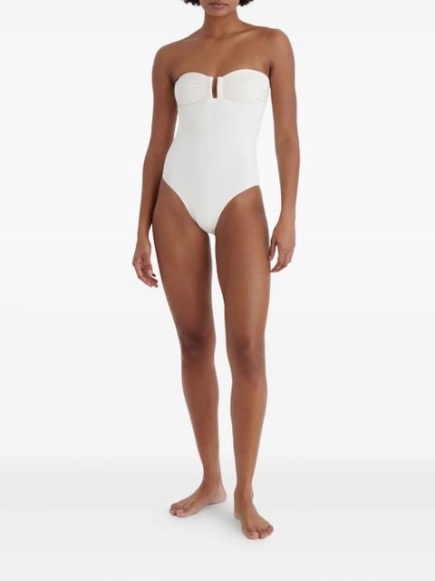ERES Cassiopée ruched bandeau swimsuit - White - zdjęcie produktu nr 2