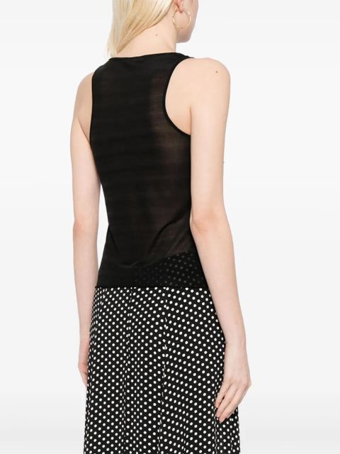 Reformation Rose knit top - Black