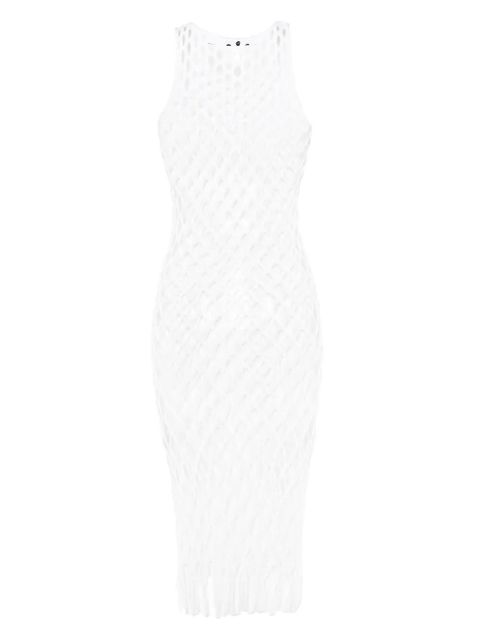 Christopher Esber knitted mesh tank dress - White - zdjęcie produktu nr 2