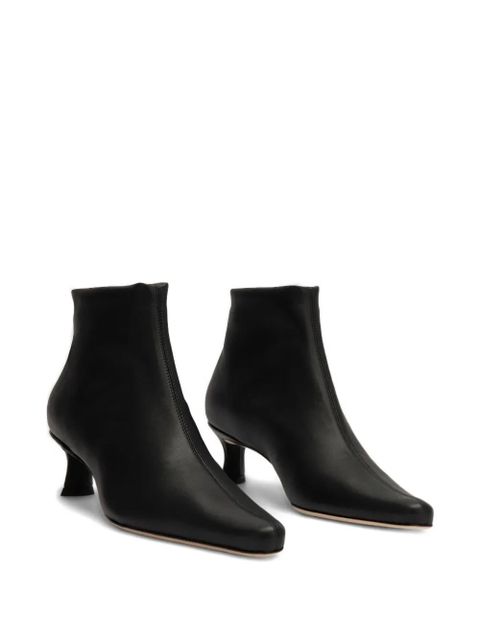 BY FAR Kitten Stevie 22 seam zip leather ankle boots - Black - zdjęcie produktu nr 2