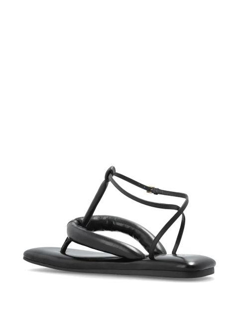 Givenchy Boudoir padded leather flip-flops - Black