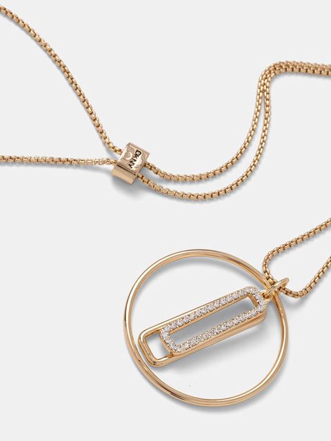 DKNY naszyjnik z zawieszką damski metalowy - zdjęcie produktu nr 1