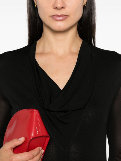 TOTEME draped v-neck dress - Black