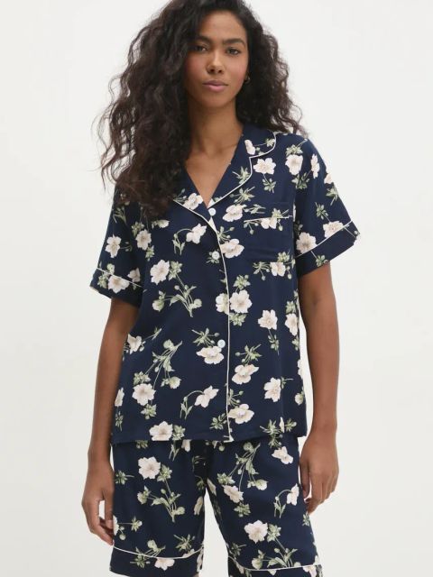 Answear.LAB piżama damska kolor granatowy