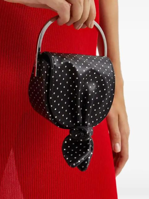 Aquazzura micro Bow Tie tote bag - Black