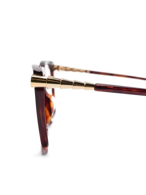 Bvlgari square-frame glasses - Brown