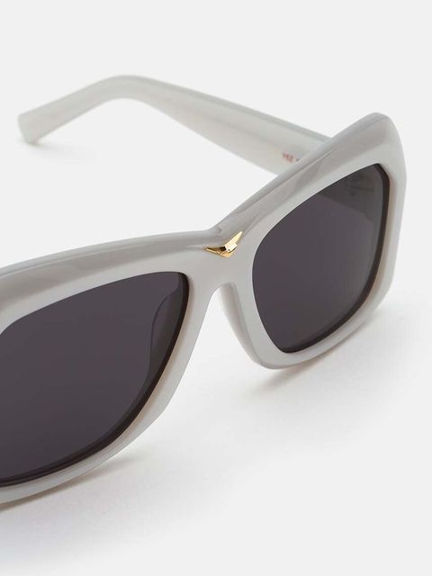 Marni okulary przeciwsłoneczne Tiznit Metallic Silver damskie kolor szary EYMRN00056.002.Y6Z