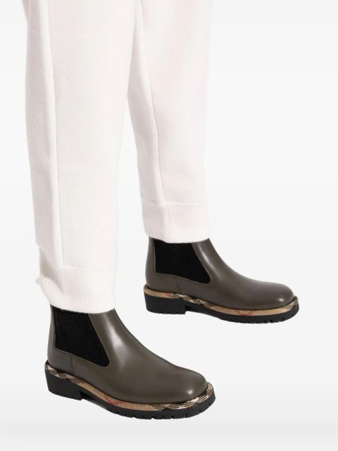 Burberry checked Chelsea ankle boots - Black - zdjęcie produktu nr 2