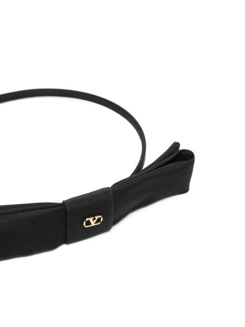 Valentino Garavani VLogo Signature headband - Black - zdjęcie produktu nr 2
