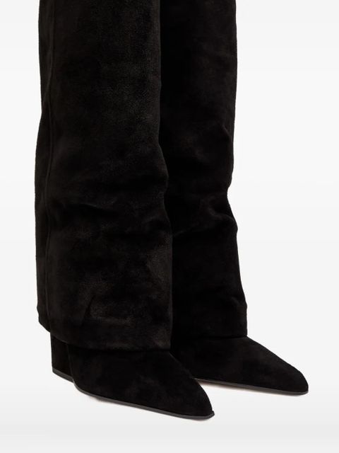 Paris Texas 100mm Jane suede boots - Black - zdjęcie produktu nr 2