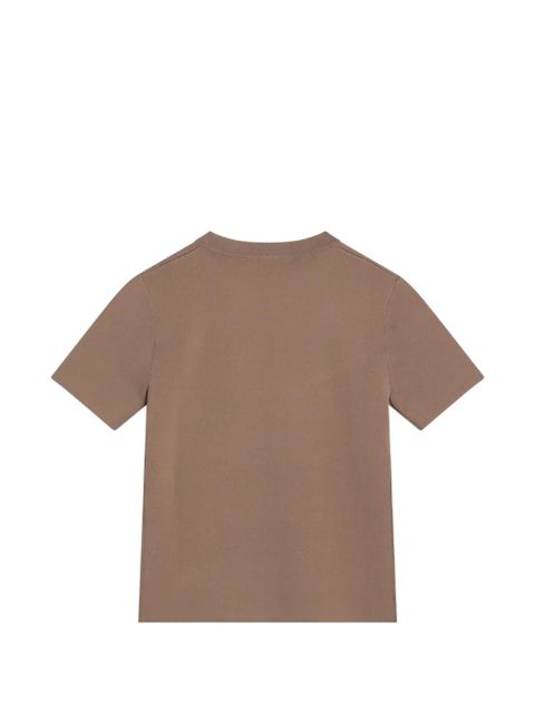 Max Mara logo-embroidered T-shirt - Brown - zdjęcie produktu nr 2