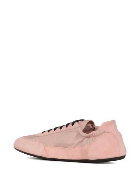 Prada Collapse lace-up suede sneakers - Pink - zdjęcie produktu nr 2