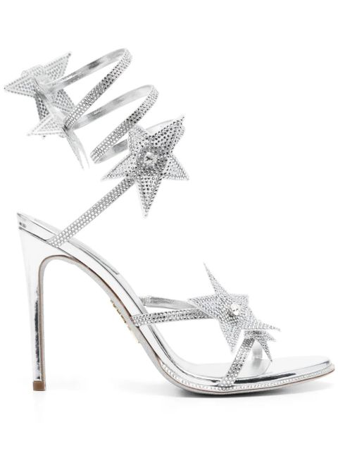 René Caovilla 100mm rhinestone-embellished sandals - Silver - zdjęcie produktu nr 1