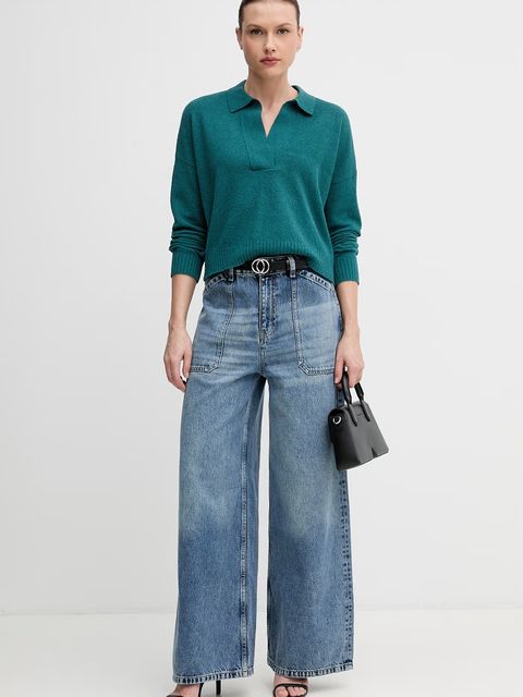 Sisley jeansy wide leg damskie - zdjęcie produktu nr 1